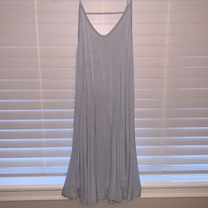 Blue flowy dress